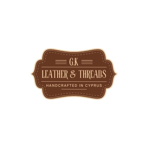 Homemade leatherand threads logo